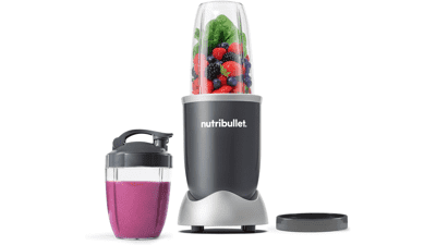 Nutribullet Personal Blender - Shakes, Smoothies, Food Prep, Frozen Blending - 24 Ounces - 600 Watt - Gray