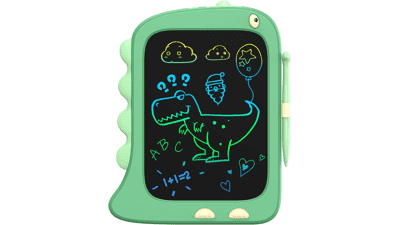 ORSEN LCD Writing Tablet Toys, 8.5 Inch Doodle Board Drawing Pad for Kids, Dinosaur Drawing Board - Green