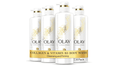Olay Cleansing & Firming Body Wash with Vitamin B3 and Collagen - 20 fl oz (Pack of 4)