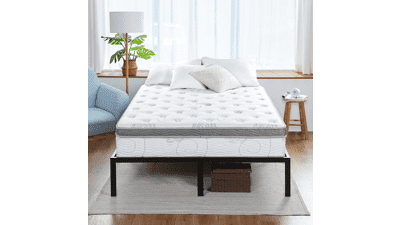 Olee Sleep King Mattress - 13 Inch Hybrid, Gel Infused Memory Foam, Pocket Spring, CertiPUR-US Certified, Firm