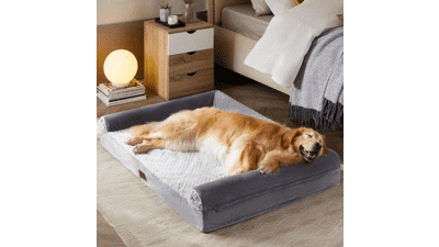Orthopedic Sofa Dog Bed for Large Dogs with Removable Waterproof Cover