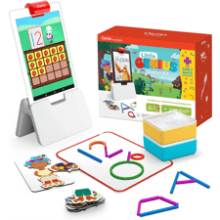 Osmo Little Genius Starter Kit for Fire Tablet - Early Math Adventure - Valentine Toy - 6 Educational Games - Counting, Shapes & Phonics - STEM Gifts - Ages 3-5