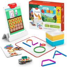 Osmo Little Genius Starter Kit for iPad - Early Math Adventure - Educational Learning Games Ages 3-5 - Counting, Shapes, Phonics & Creativity - STEM Toy Gifts for Kids