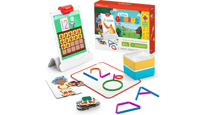 Osmo Little Genius Starter Kit for iPad - Early Math Adventure - Educational Learning Games Ages 3-5 - Counting, Shapes, Phonics & Creativity - STEM Toy Gifts for Kids
