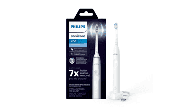 PHILIPS Sonicare 4100 Power Toothbrush with Pressure Sensor - White