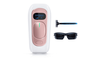 Permanent IPL Hair Removal Device - Upgraded 999,900 Flashes for Face, Legs, Arms, and Whole Body At-Home Use