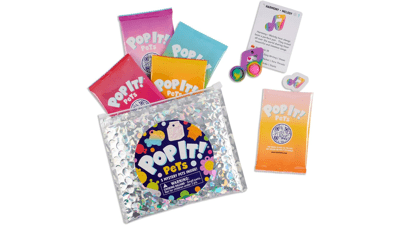 Pop It! Pets Season 1 - Mystery Bag | 5 Pets | Mini Collectables | Cute Fidget and Sensory Toy | Over 100 Companions to Collect