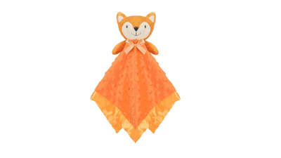 Pro Goleem Fox Security Blanket - Soft Baby Lovey - Unisex Lovie - Newborn Toddler Gift - 16 Inch