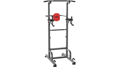 RELIFE REBUILD YOUR LIFE Power Tower Pull Up Bar Station for Home Gym Strength Training Fitness Equipment