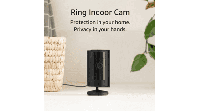 Ring Indoor Cam (2nd Gen) | 2023 Release | 1080p HD Video & Color Night Vision | Two-Way Talk | Manual Audio & Video Privacy Cover | Black