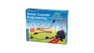 Roller Coaster Engineering STEM Kit | Design, Build, Experiment with Working Models | Explore Physics, Forces, Motion, Energy, Velocity & More | Solve Building Challenges