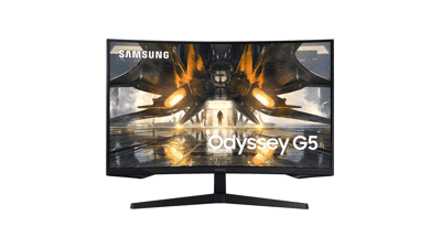 SAMSUNG 32-inch Odyssey G55A QHD 165Hz 1ms FreeSync Curved Gaming Monitor with HDR 10