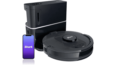 Shark AV2501S AI Ultra Robot Vacuum with Matrix Clean, Home Mapping, 30-Day Capacity, HEPA Bagless Self Empty Base, Wifi - Dark Grey