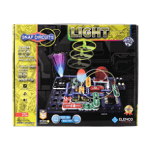 Snap Circuits LIGHT Electronics Exploration Kit | 175+ Exciting STEM Projects | Full Color Project Manual | 55+ Parts | Educational Toys for Kids 8+