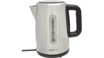 Stainless Steel Fast Electric Hot Water Kettle for Tea and Coffee - 1.7-Liter