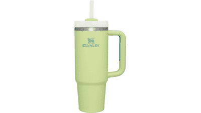 Stanley Quencher H2.0 FlowState Stainless Steel Tumbler with Lid and Straw - Citron, 30 oz