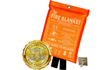 Supa Ant Emergency Fire Blanket - 1 Pack 1500F High Visibility Smother Kitchen Fire Blanket