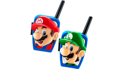 Super Mario Bros Walkie Talkies - Long Range, Two Way Handheld Radios for Kids