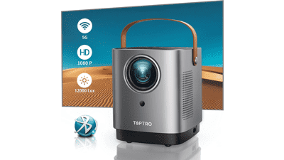 TOPTRO TR23 5G WiFi Bluetooth Projector 1080P Supported 12000 Lumen