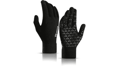 TRENDOUX Winter Gloves - Touch Screen Thermal Warm Knit Glove for Men and Women