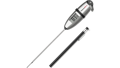 ThermoPro TP-02S Instant Read Meat Thermometer - Digital Cooking Food Thermometer with Long Probe for Grill, Candy, Kitchen, BBQ, Smoker, Oven, Oil, Milk, Yogurt