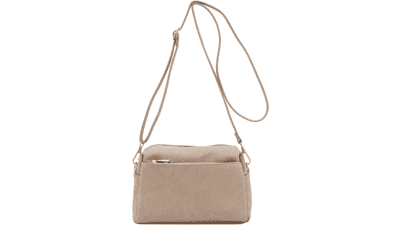 Triple Zip Small Crossbody Bag - FashionPuzzle