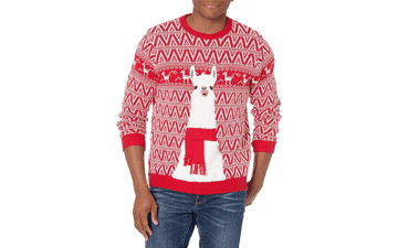 Ugly Christmas Sweater Dinosaur for Men by Blizzard Bay