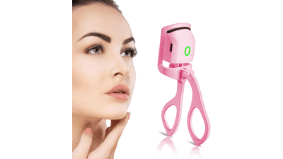 Ultimate Styling Heated Eyelash Curlers - Rapid Heat-up, USB Rechargeable, Temperature Control, Long-Lasting Curls