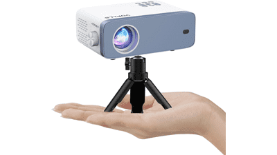VOPLLS Mini Projector 1080P Full HD Portable Outdoor Home Theater Movie Projector