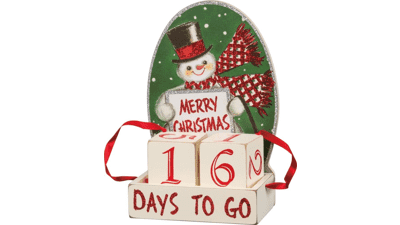 Vintage-Inspired Block Countdown for Retro Christmas by Primitives by Kathy