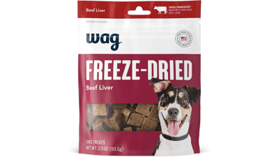 Wag Freeze-Dried Raw Beef Liver Dog Treats - 3.3oz