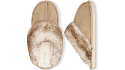 Winter Fuzzy House Slippers Sandals - Plush Faux Fur Fluffy Flats - Warm Slide Shoes for Women