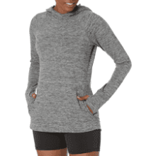 Women's Brushed Tech Stretch Popover Hoodie - Plus Size