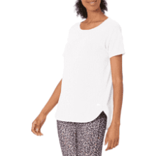 Women's Studio Relaxed-Fit Lightweight Crewneck T-Shirt - Plus Size