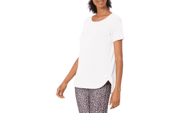 Women's Studio Relaxed-Fit Lightweight Crewneck T-Shirt - Plus Size