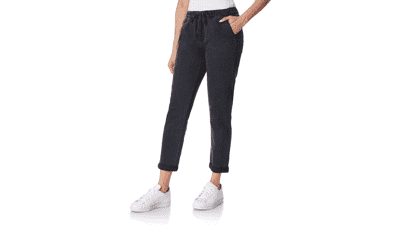 Women's Tomboy Jogger Denim Mid-Rise Insta Stretch Jeans