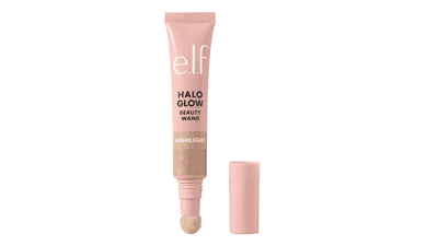 e.l.f. Halo Glow Highlight Beauty Wand - Liquid Highlighter for Luminous, Glowing Skin - Buildable Formula - Vegan & Cruelty-free - Champagne Campaign