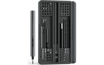 iFu Mini Electric Screwdriver - 90 in 1 Precision Screwdriver Set with LED Light & 64 Magnetic Bits