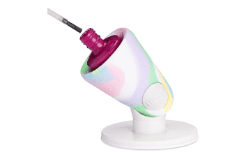 tweexy Hinge Nail Polish Bottle Holder | Anti-Spill Stand, Smartgrip Suction | Nail Painting, Art Tools | Polish Accessories (Unicorn)