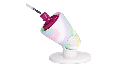 tweexy Hinge Nail Polish Bottle Holder | Anti-Spill Stand, Smartgrip Suction | Nail Painting, Art Tools | Polish Accessories (Unicorn)