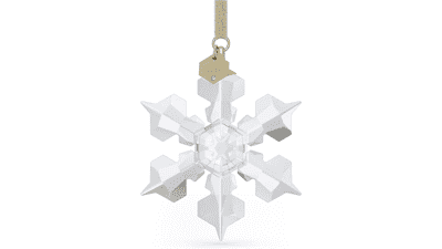 2022 Swarovski Annual Edition Ornament - White Crystals with Champagne Gold Tone Finish