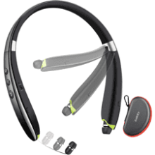 2023 Upgraded Neckband Bluetooth Headphones with Retractable Earbuds