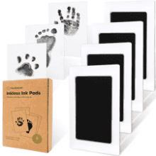 4-Pack Inkless Hand and Footprint Kit - Baby and Dog Print Kit