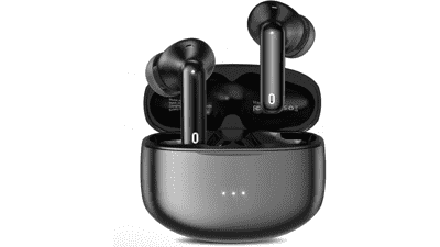A40 Pro Wireless Earbuds, 50Hrs Playtime Bluetooth Earbuds with Noise Cancellation Mic