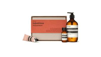 Aesop Industrious Gift Kit - Resurrection Aromatique Hand Wash, Hand Balm & Rinse-Free Hand Wash | Paraben, Cruelty-free & Vegan