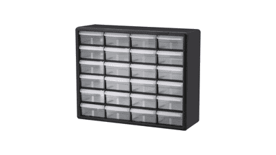 Akro-Mils 10124 24 Drawer Plastic Parts Storage Cabinet