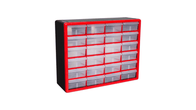 Akro-Mils 10124 24 Drawer Plastic Parts Storage Cabinet