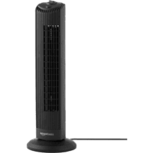 Amazon Basics 3 Speed Oscillating Tower Fan, 28 Inch, Black