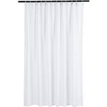 Amazon Basics Microfiber Waffle Texture Shower Curtain, White