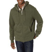 Amazon Essentials Men's Full-Zip Hooded Fleece Sweatshirt